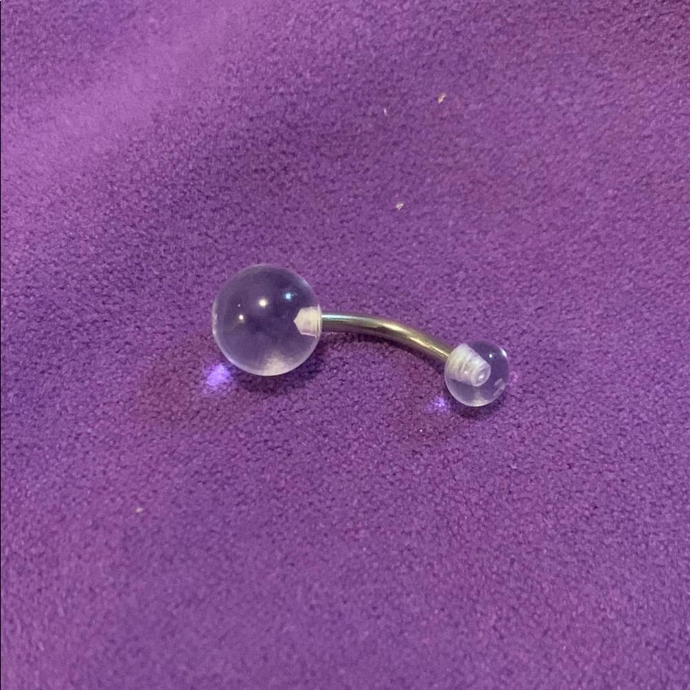 Clear Belly Button Ring